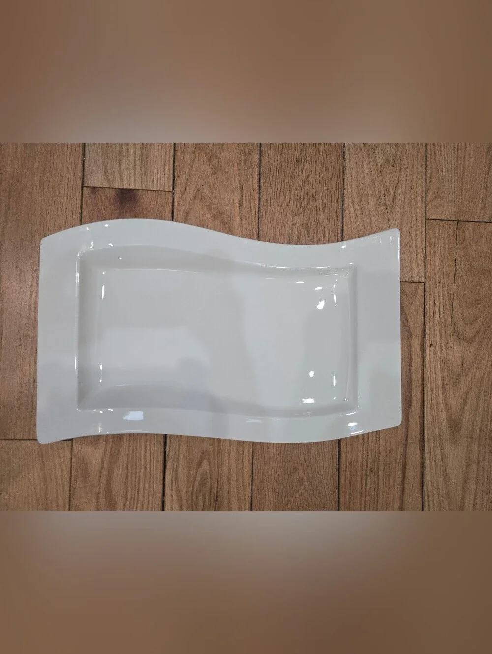 Villeroy & Boch NewWave XL Rectangular Serving Platter White Prem Porcelain 19